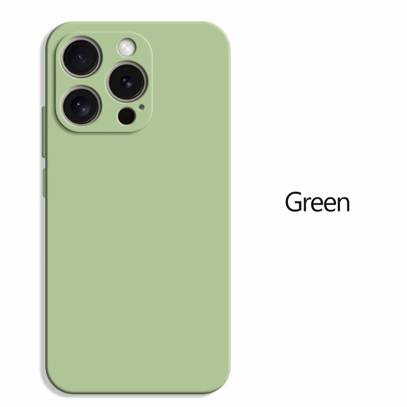 Original quadratische Flüssigsilikon-Handyhülle für iPhone 16 16e 15 14 Plus X XR XS 11 12 13 Pro Max Luxus-Linsenschutzhülle – Detail 8