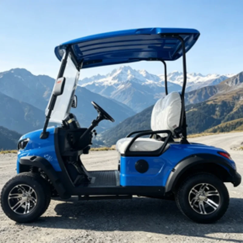 2026 New Design Electric Golf Cart Hot Selling Shooting Camp Club Vehicle Seats With Armrests Gear Adjustment Free Custom Color