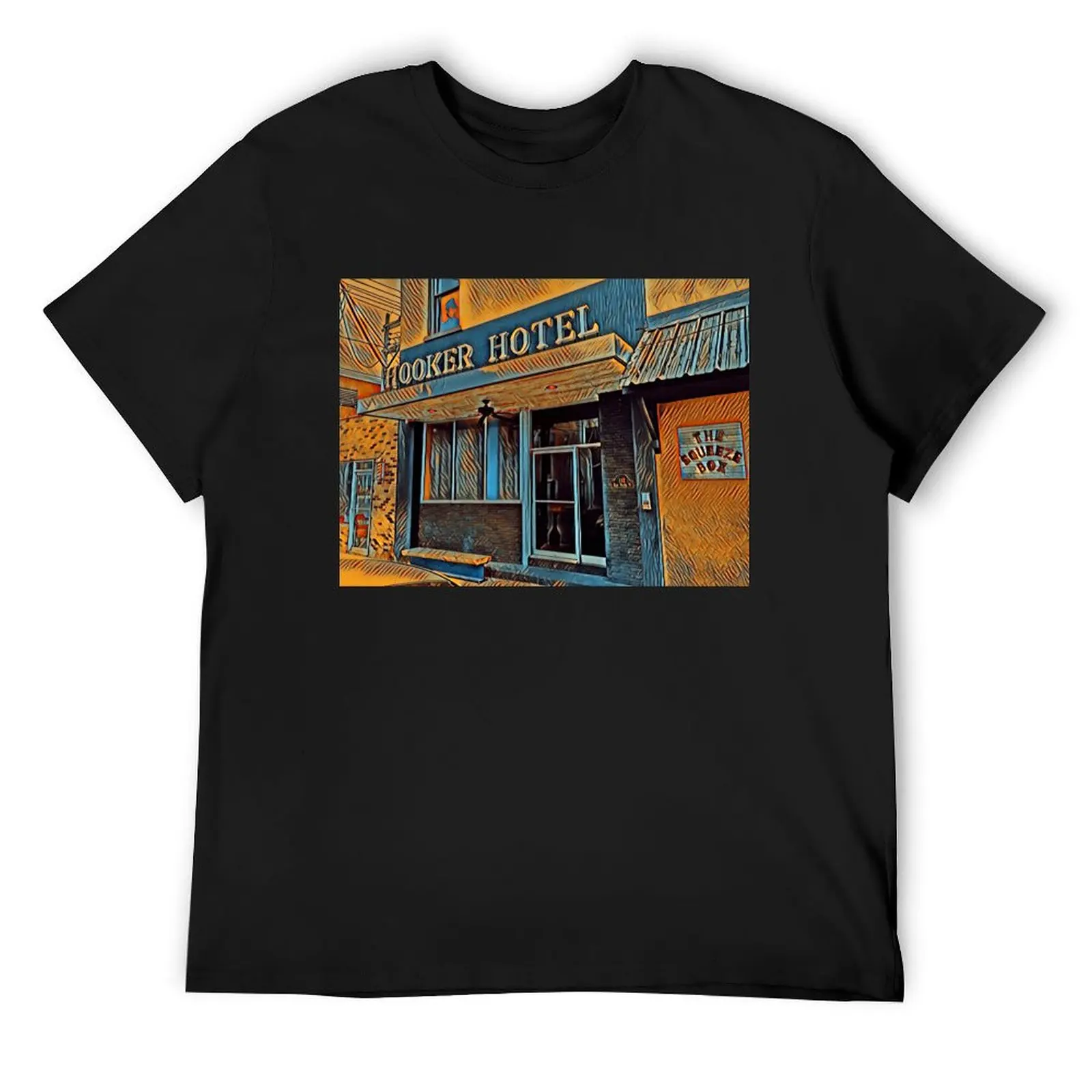 Hooker Hotel, Clarksdale, Mississippi, USA T-Shirt blue archive oversized vintage shirts graphic tees funny t shirts men