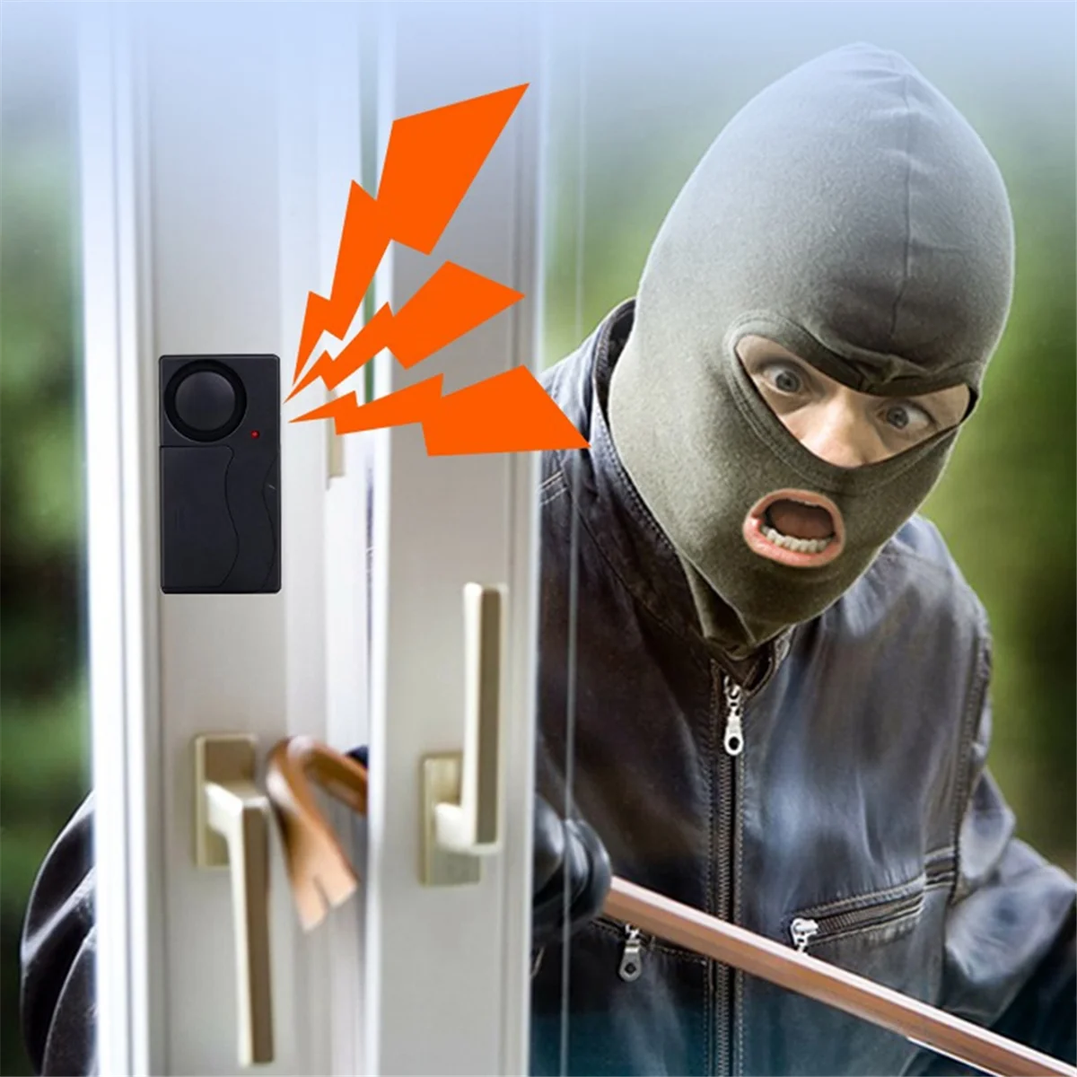 A93P Remote Control Vibration Alarm Wireless Vibration Alarm Adjustable Sensitivity Loud Alarm for Electric Vehicle Battery