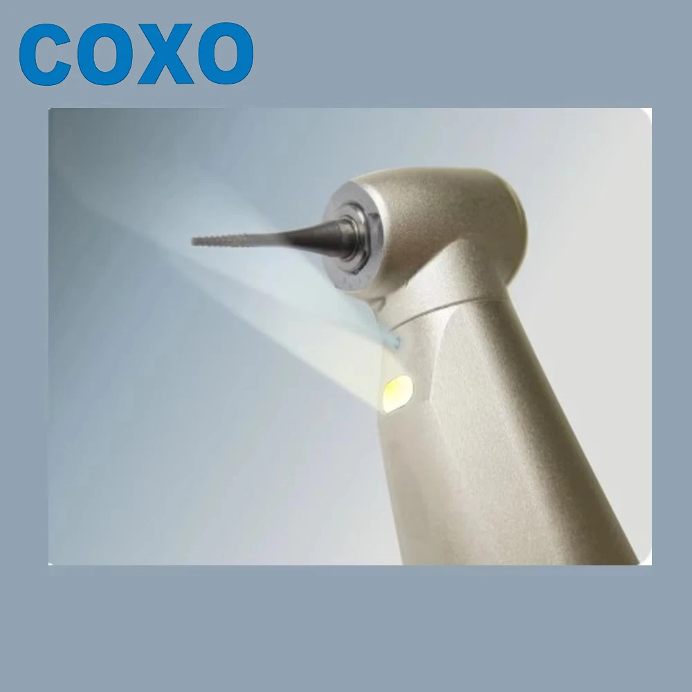 COXO Dental Fiber Optic Low Speed Handpiece Push Button Internal Water Spray E Type CX235-1C Fit NSK KAVO Dental Tools