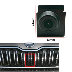 YIFOUM HD CCD Car Front View Parking Night Vision Positive Waterproof Logo Camera For Skoda Kodiaq 2016 2017 2018 2019 2020