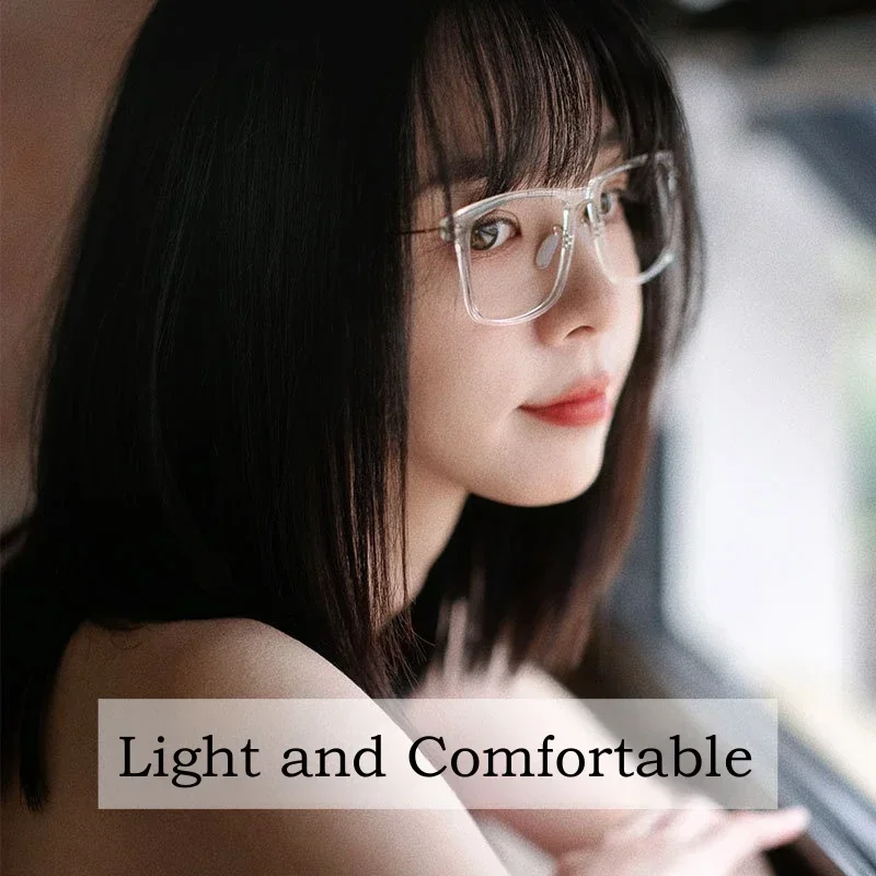 

KIZN TR90 прозрачные модные сверхлегкие очки в стиле ретро, квадратная оптическая оправа для очков по рецепту из сплава для мужчин и женщин 999