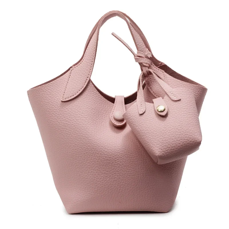 

2025 Women's Classic Bucket Bag - Trendy Spring/Summer Versatile Tote, High-End Minimalist Handbag with Detachable Strap