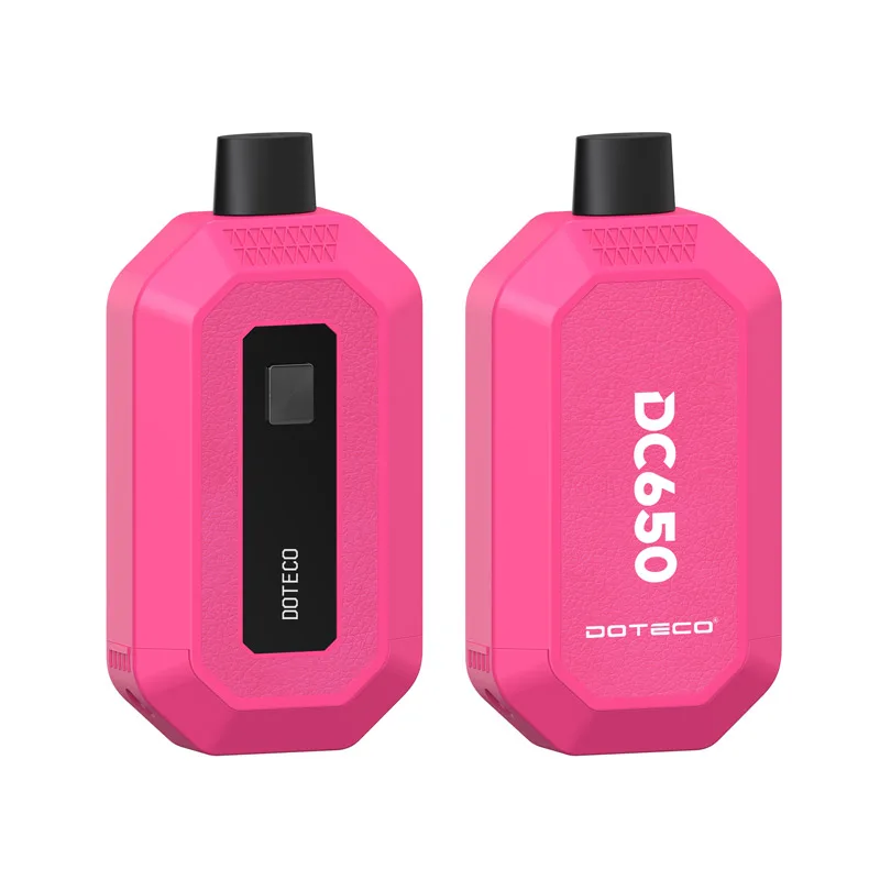 Oryginalny Doteco DC650 510 bateria podwójny wkład Pod ukryty Vape Pen 650mAh 1.8v-4.2v wyświetlacz LCD elektroniczny papieros parownik