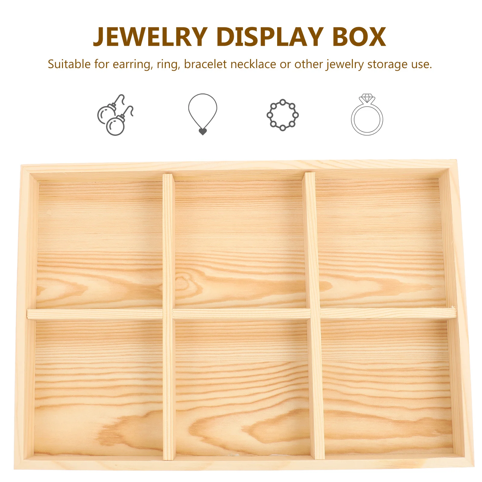 

Wooden Jewelry Tray Fine Craft Jewelry Storage Plate for Rings Earrings Necklaces Bracelets Watches Keys Organizer