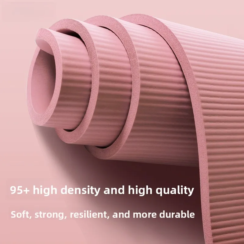 سميكة اليوغا حصيرة المضادة للانزلاق الرياضة اللياقة البدنية حصيرة 185 سنتيمتر x 90 سنتيمتر إيفا الراحة رغوة اليوغا مات لممارسة اليوغا وبيلاتيس بساط جمباز #3