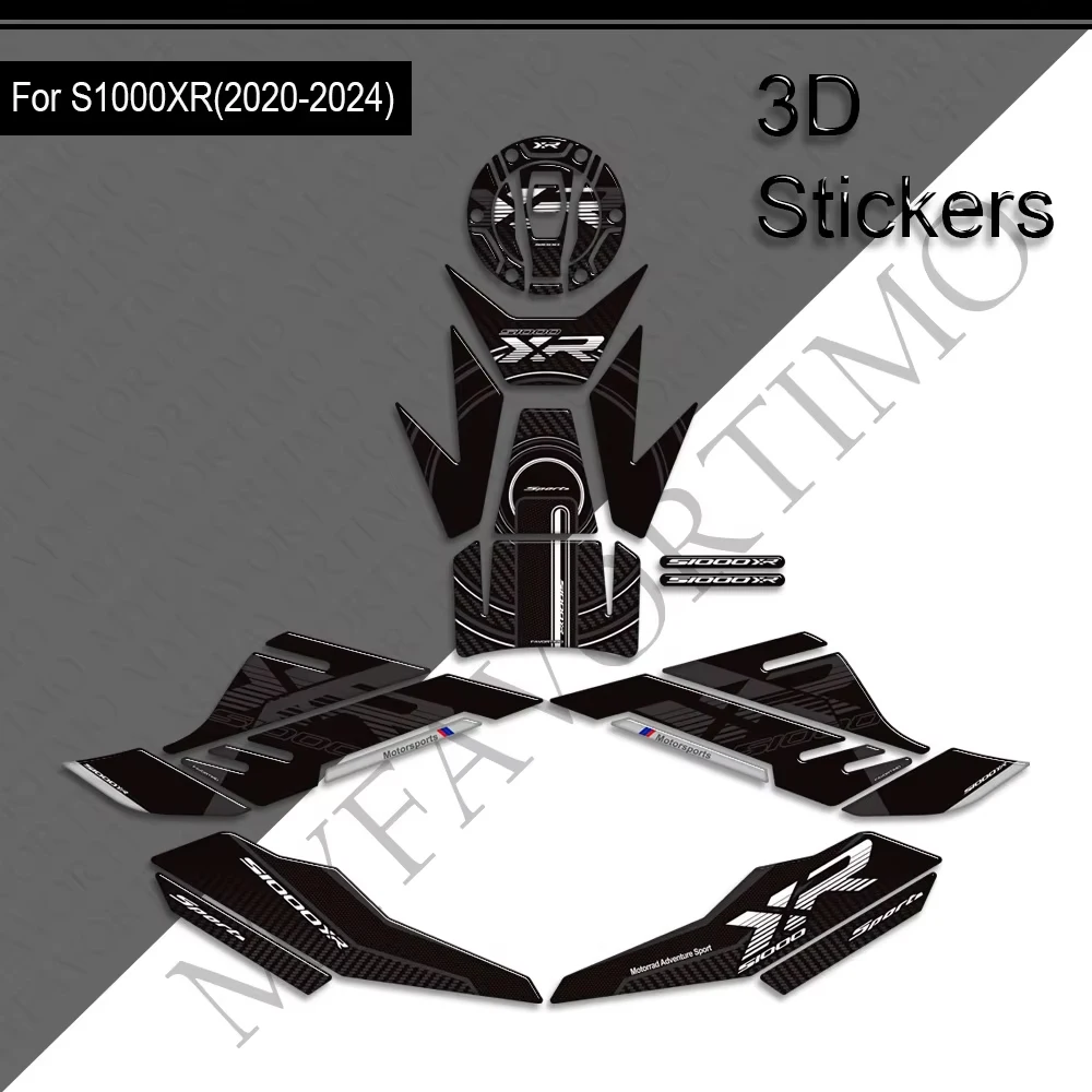 

For BMW S1000XR S1000 XR M1000 M1000XR 2020-2024 motorcycle Accessories Fishbone Fuel Oil Tank Pad Protection 3D Sticker Decals