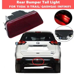 1PCS Rear Bumper Tail Light Red Fog Lamp Brake With Blub For Nissan X TRAIL T32/ TIIDA 14-18 QASHQAI 15-20 / INFINITI G35 QX50