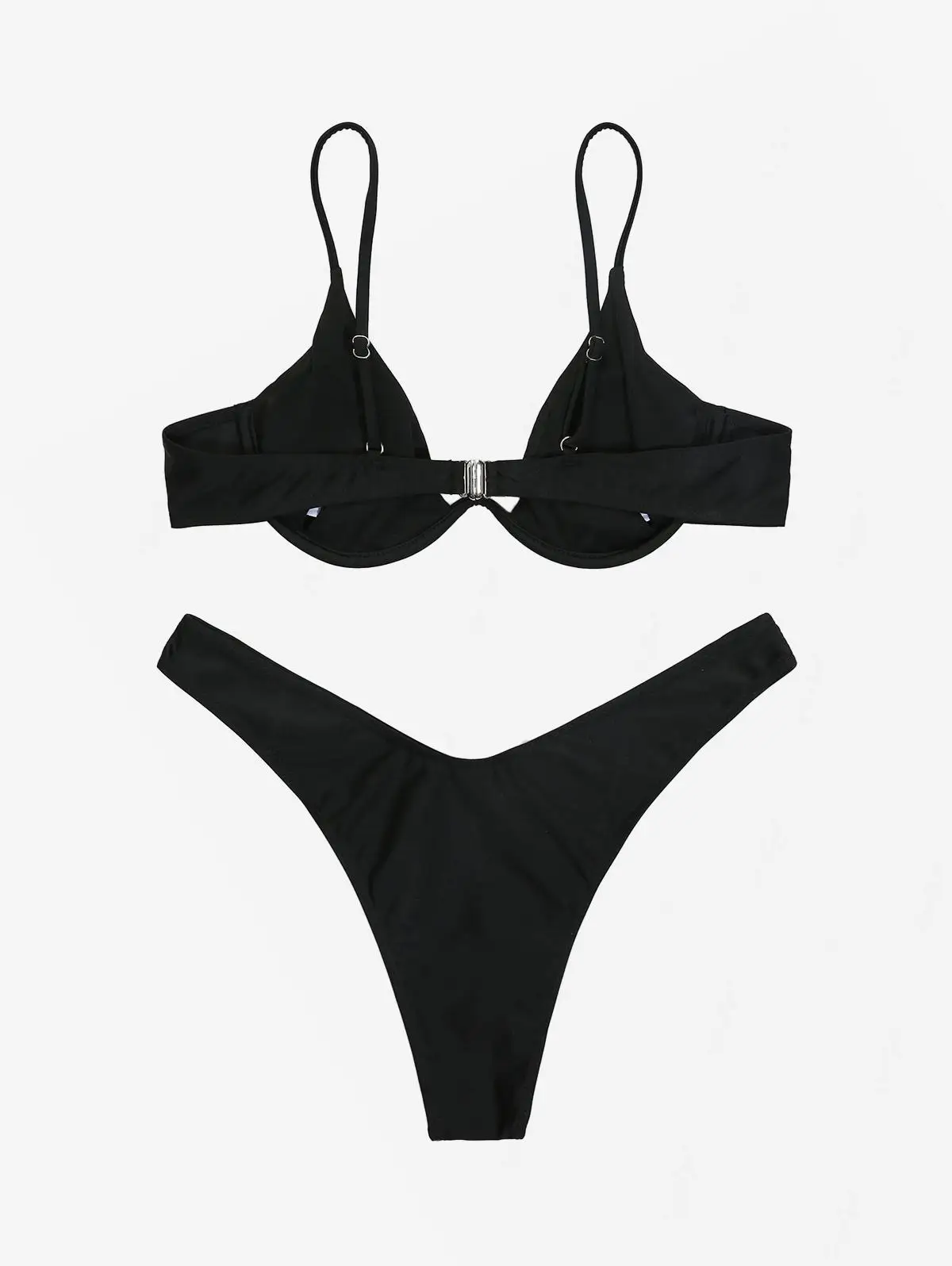 Gothic Women's Bikinis Set Skeleton Claw Skull Cherry Print Seamless Spaghetti Straps Swimmwears Top And Swimsuit Bottoms 2Pcs - view 5