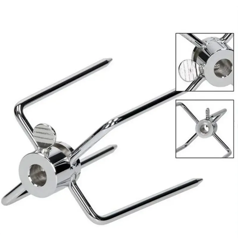 Rotisserie Meat Forks Replacement 304 Stainless Steel BBQ Grilling Forks Fits 1/2\
