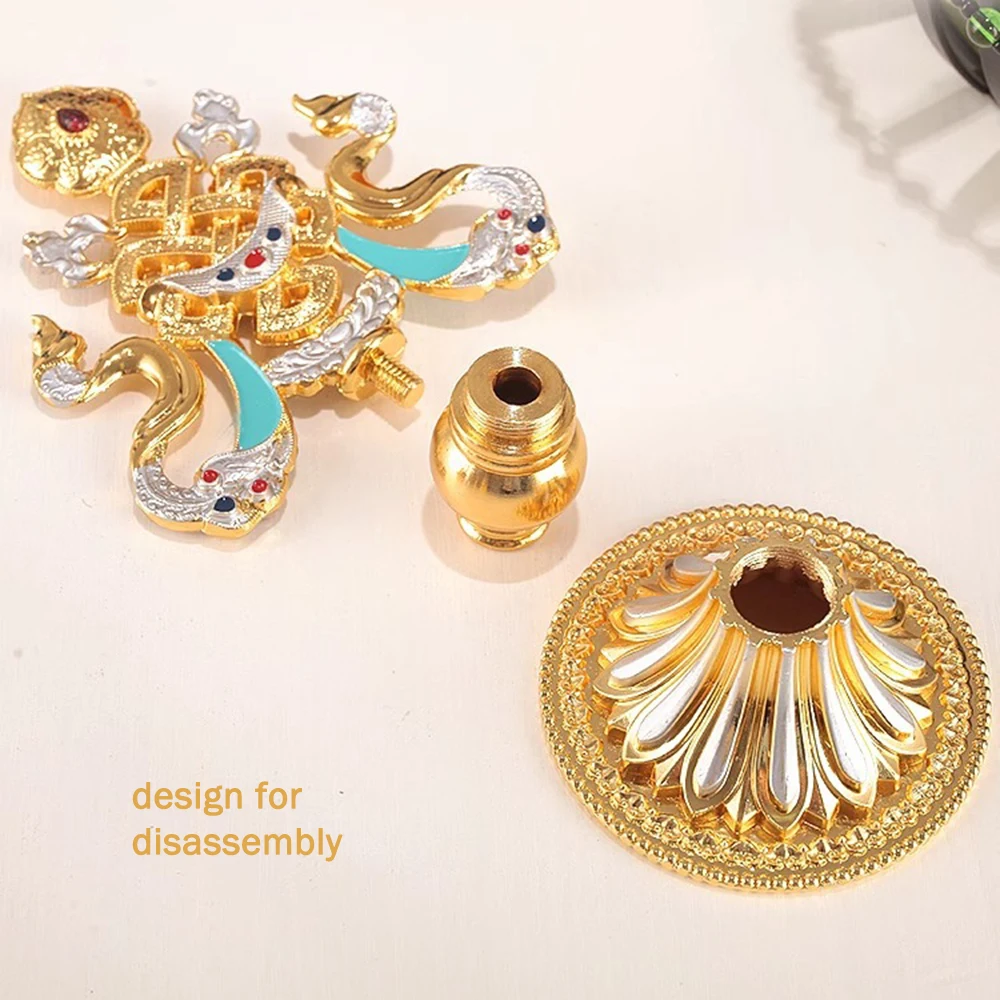 Eight auspicious ornaments, Alloy auspicious Eight Treasure Combination Set, Front of Buddha Offering ornaments, home decoration