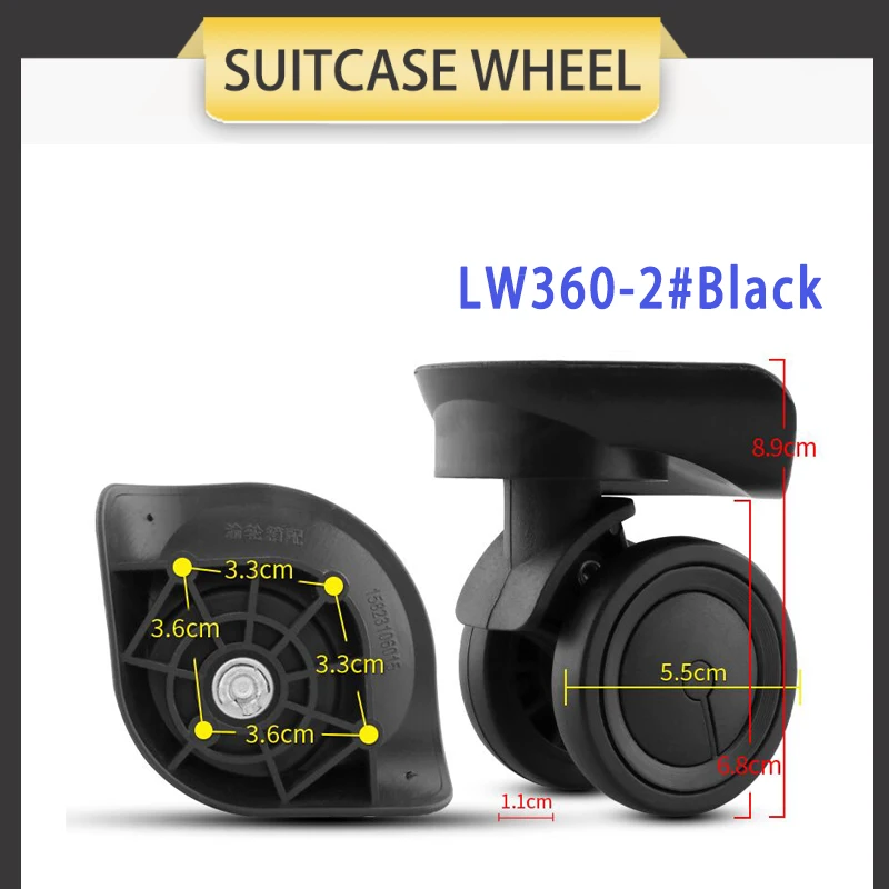 Koffer rad Zubehör Universal Wheel Boarding Koffer Riemens cheibe Silent Wheel Verschleiß feste verstärkte Gepäck rolle