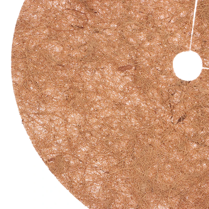1Pc Natural Coconut Fiber Tree Mulch Mat Cover Protector 20/30/35/40cm Flower Pot Disc Pad Weed Control Warm Moisture Cushion
