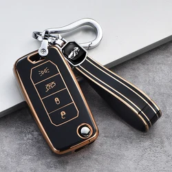 Plating Car Key Case Cover Shell Bag Fit for Jeep Renegade 2016 4 Buttons Folding Remote Key Protection