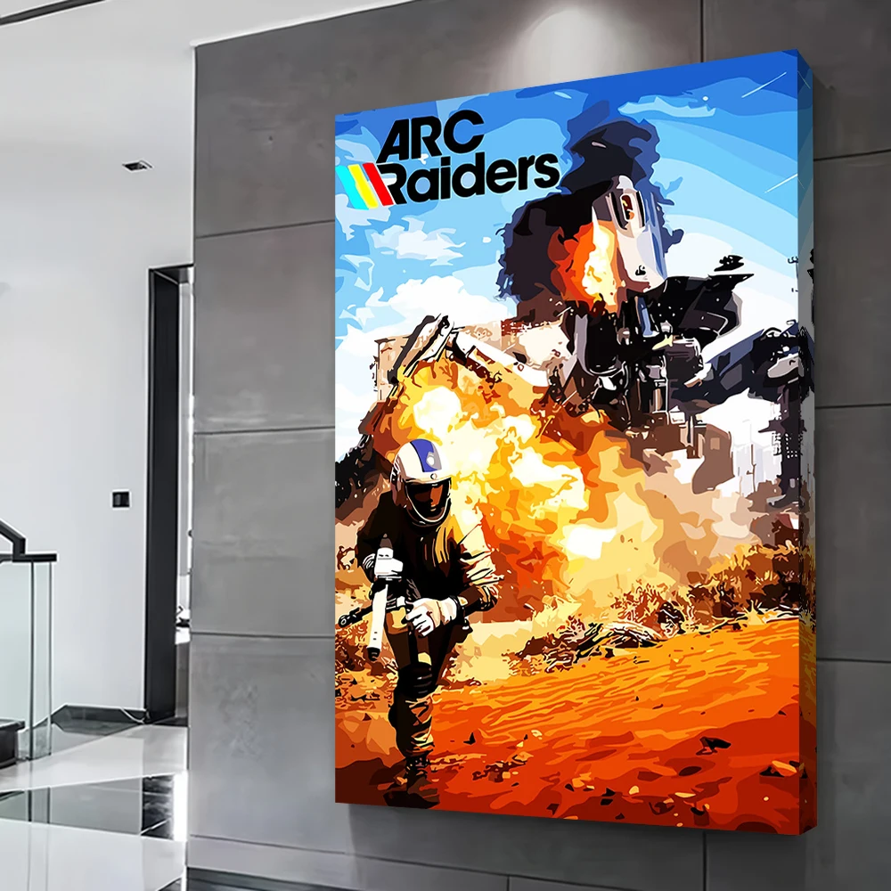 ARC Raiders Game Printed Poster Customizable Pictures Wall Art Canvas Painting Gift for Bedroom Decorations Bathroom Decor Room