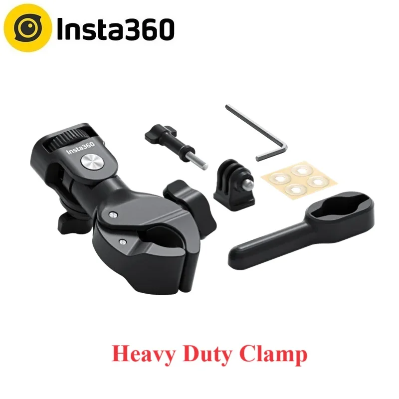 Insta 360 Heavy Duty Clamp For Insta360 X4 Ace Pro\\Ace\\GO3 \\X3\\ONE RS (Twin/4K)\\GO 2\\ONE X2 Original Accessories