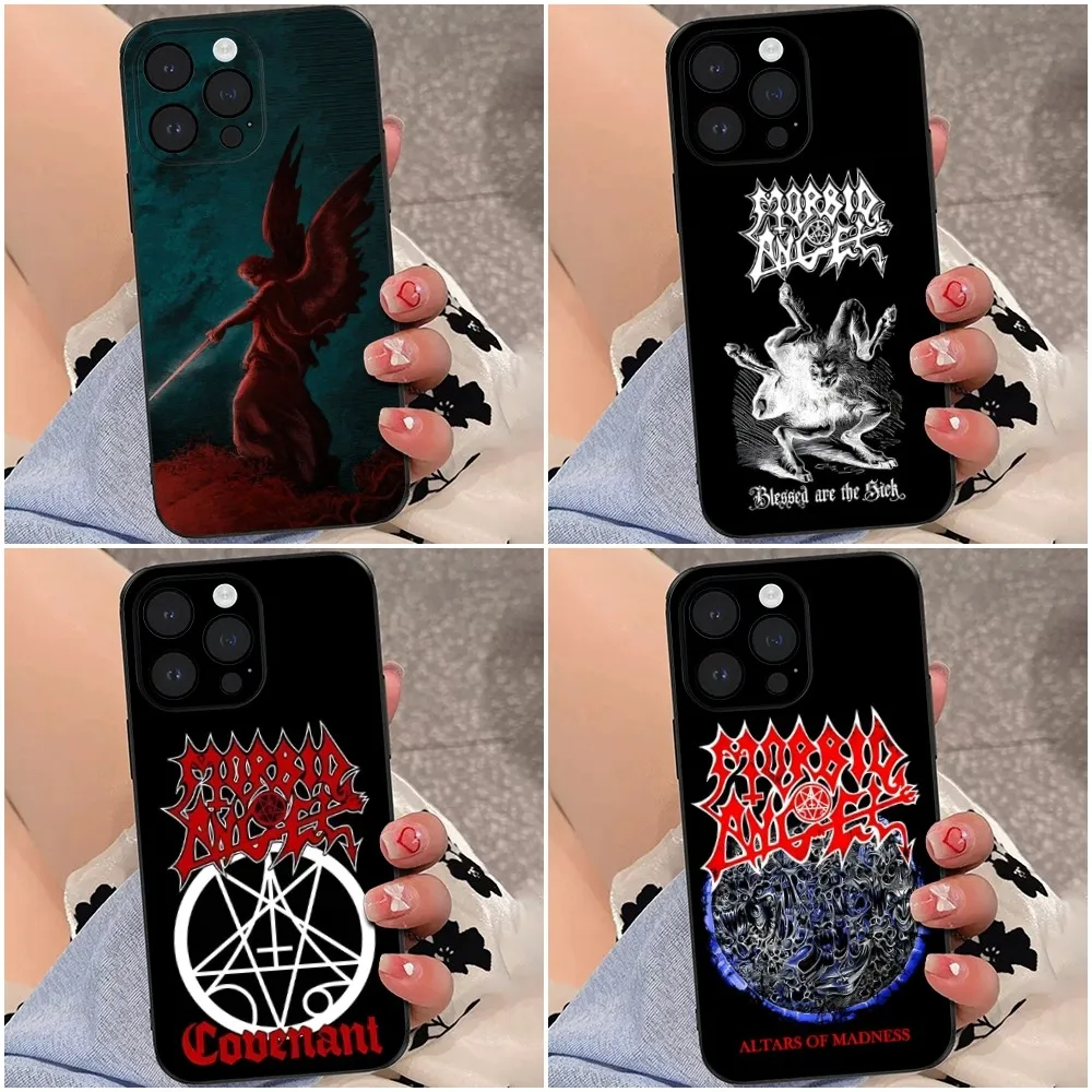 Cool Mental Rock Morbid-Angel Phone Case For iPhone 16,15,14,13,12,Pro,Max,11,7,8,Plus,XR,XS Max Shockproof Silicone Soft Shell