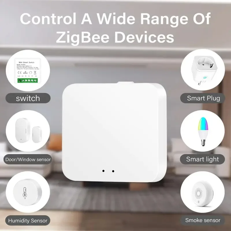 IHSENO Tuya Smart Zigbee 3.0 Bluetooth Mesh Multi-mode Gateway Hub Bridge Smart Life Remote Control Work With Alexa Google Home