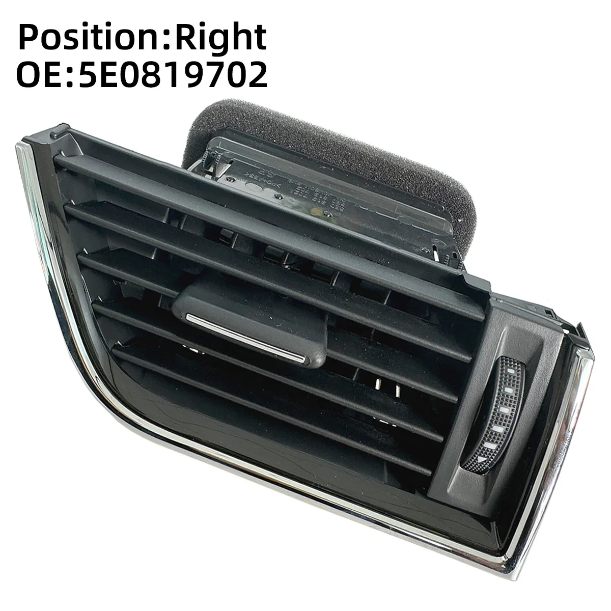 x1 Dashboard Interior Chrome AC Air Outlet Vent Grill For Skoda