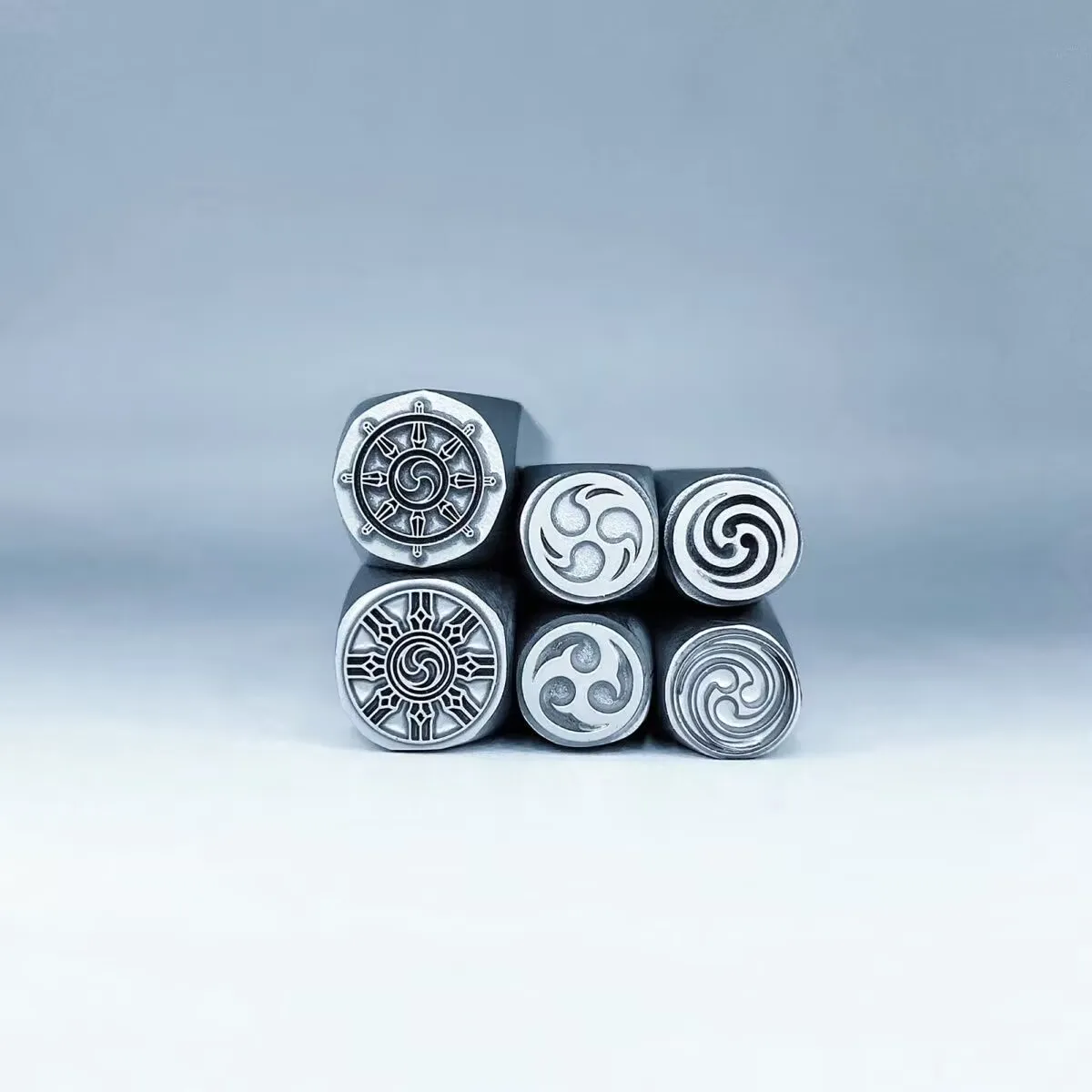 

Jewelry seal, gold and silver bracelet, ring engraving mold, spiral pattern, jewelry steel seal, gold engraving tool