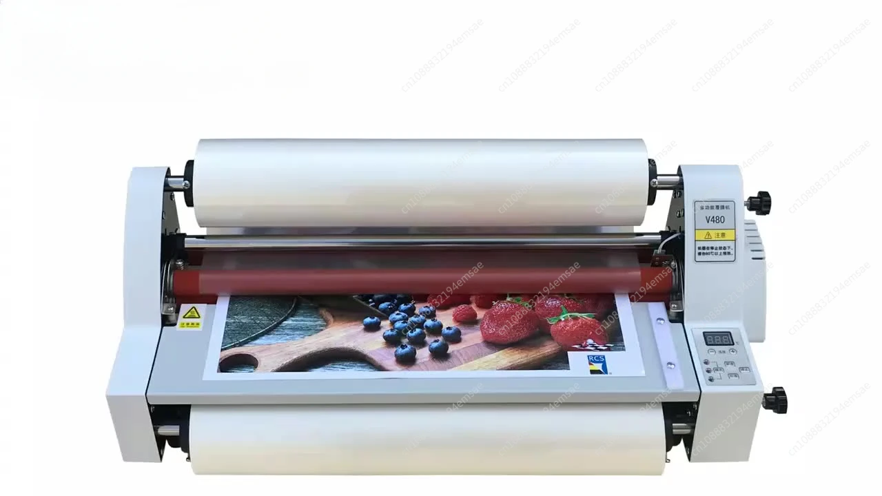 A3 SIZE Hot Roll Laminating Machine Electronic Temperature Control Singleroll Laminator V350 Film Laminator Four Rollers