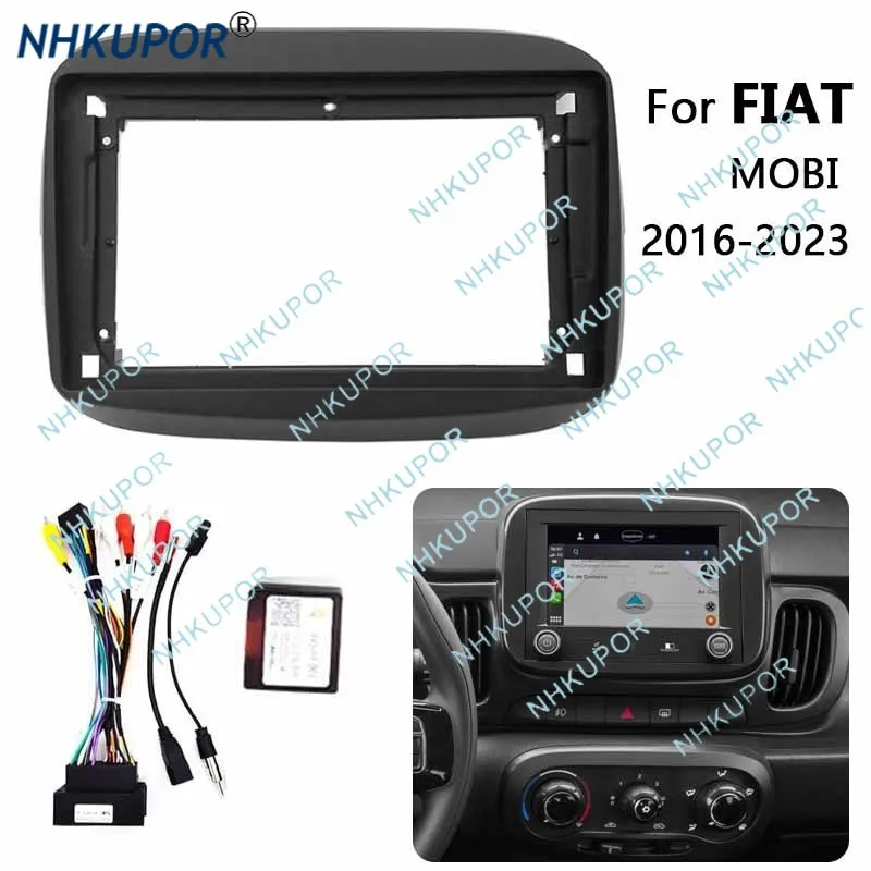 Car Radio Install Fascia For FIAT MOBI 2016-2023 Automotive Interior Auto Stereo Refit Dash Panel Trim Frame Kit