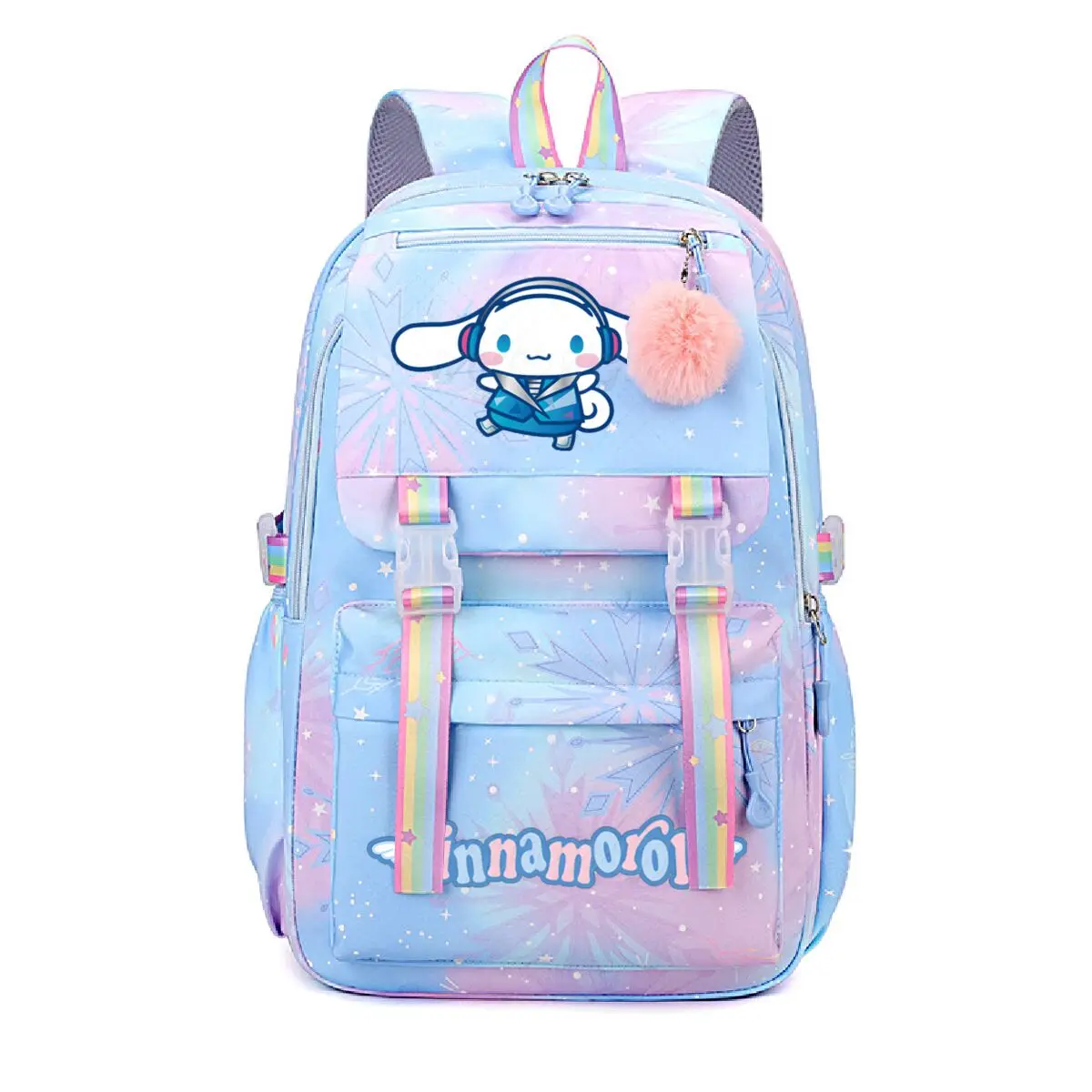 

Милые школьные ранцы с героями мультфильмов Cinnamoroll, детский школьный рюкзак для подростков, студенческий рюкзак для девочек и мальчиков, сумки для влюбленных Cinnamoroll, подарок
