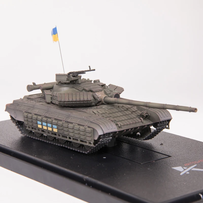 Tanque de batalla principal T-64BV ucraniano a escala 1:72, modelo de tanque con orugas de plástico de simulación T64, exhibición estática, regalo coleccionable, recuerdo