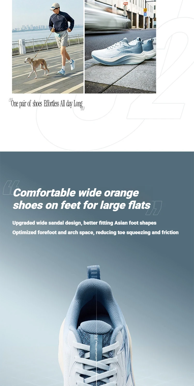 361 Degrees O2 Laufschuhe für Damen, atmungsaktiv, stabil, griffig, langlebig, Marathon-Sneaker für Herren, 672632223 – Detail 8