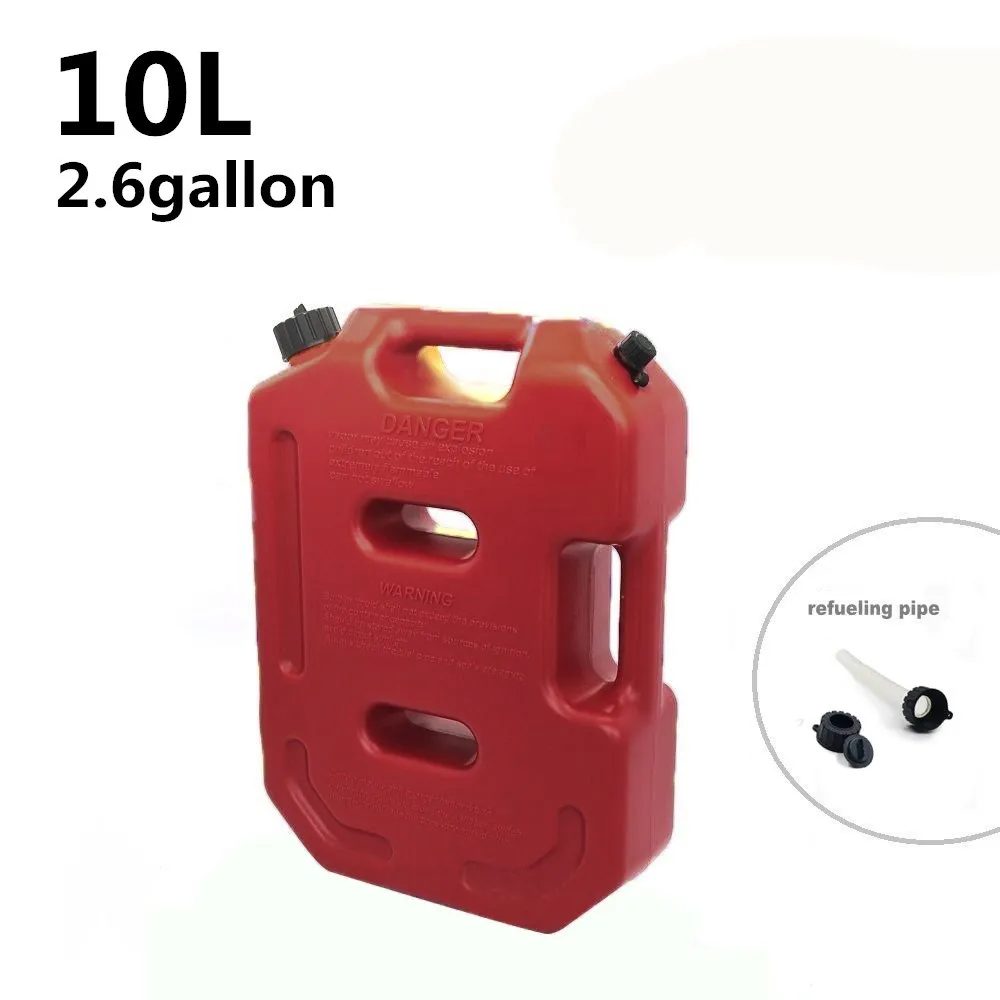 2.6 Gallon Fuel Tank Cans Spare Portable Fuel Storage Gas Tank Emergency Backup for Jeep JK Wrangler SUV ATV Car