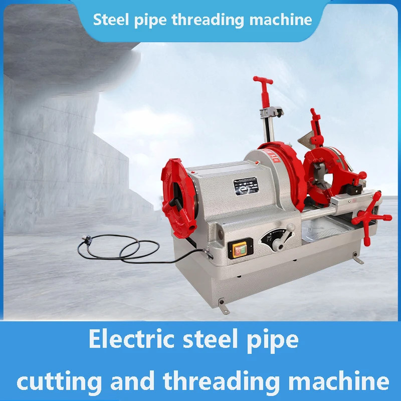 Electric Threading Machine Zinc Steel Pipe Fire Water Pipe Gas Pipe Cutting Machine Electric Steel Pipe Cutting Threading Machin