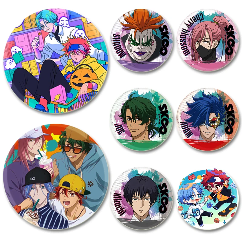 Miya Chinen,Langa Hasegawa,Reki Kyan,Cherry Blossom,Langa Anime Figure Badge Cartoon Cosplay Cute Enamel Pins for Backpack Gifts