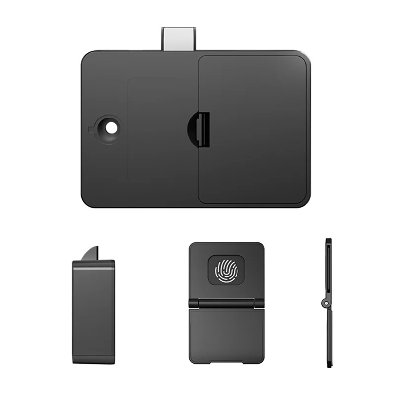 

ABUO-Drawer Wardrobe Lock Electronic Lock Childproof No Drilling Safety Electric Door Lock For Home Cabinet Security