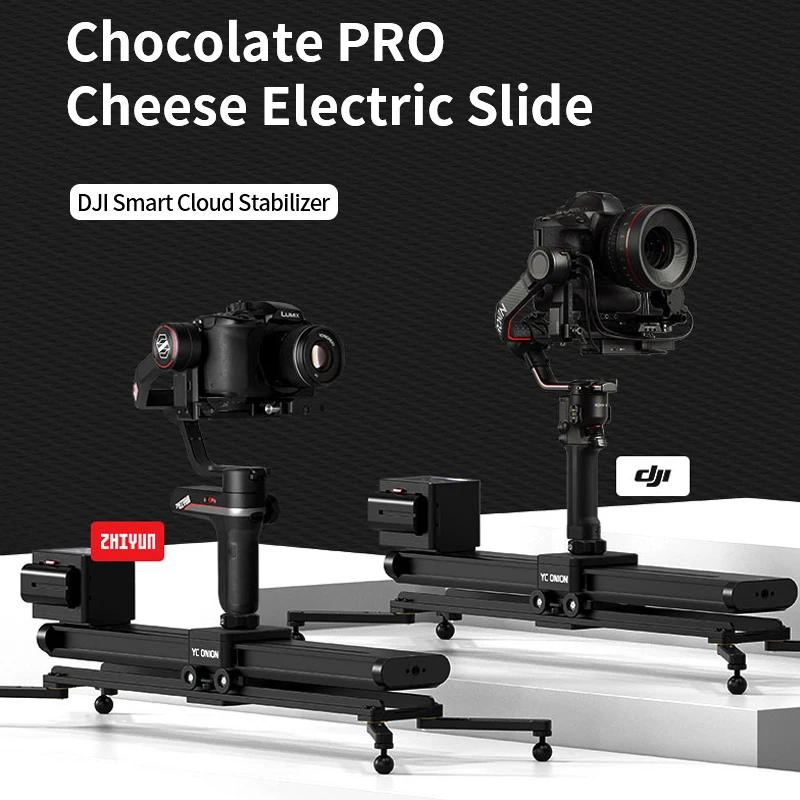 

YC Onion CHOCOLATE Pro Manual/Electric Camera Rail Slider Lightweight Portable Versatile Mounting Options for DSLR Camera