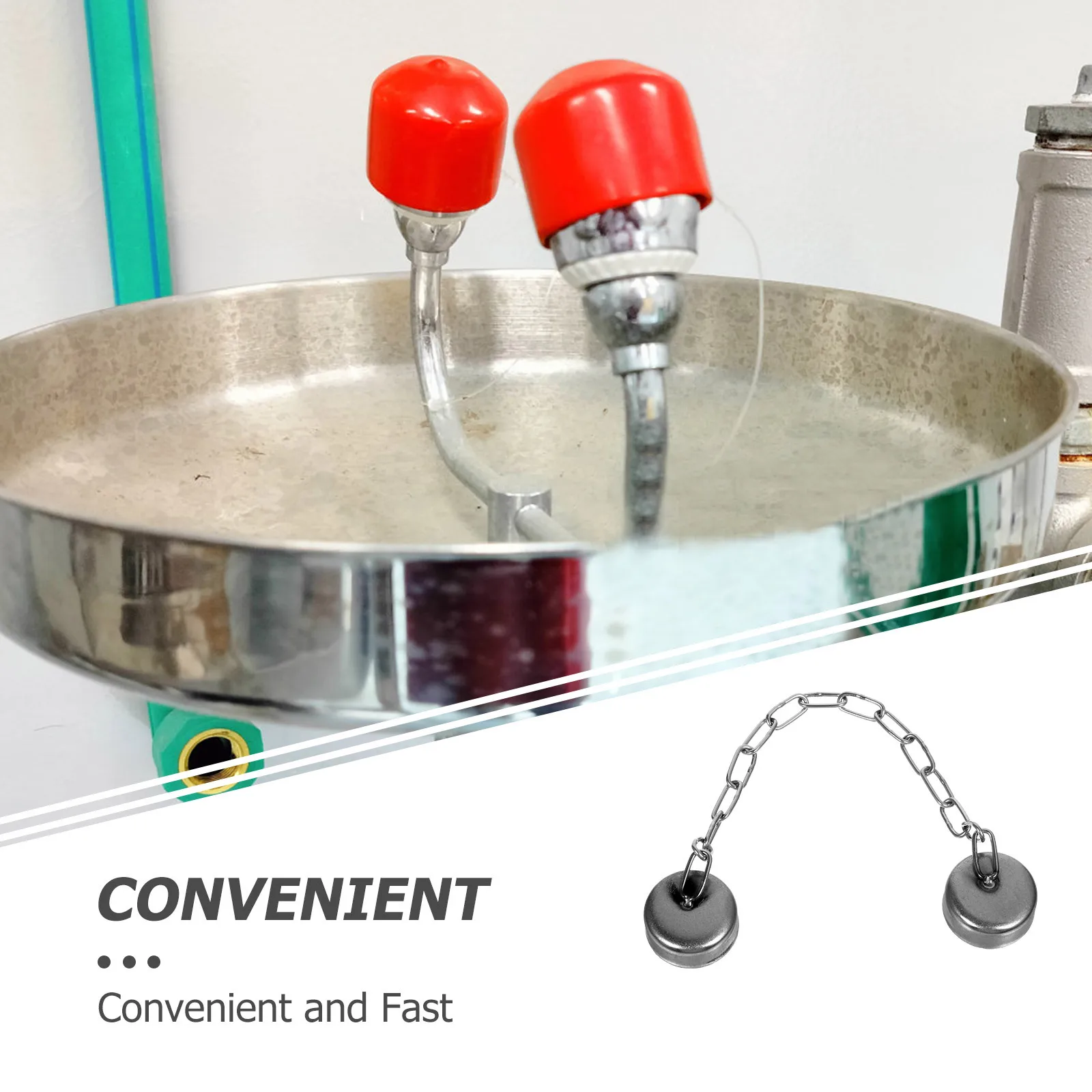 

Eye Wash Equipment Cap Durable Metal Protector Dust Cover Vertical Use Easy Clean Eye Flush Shower Station Accessory