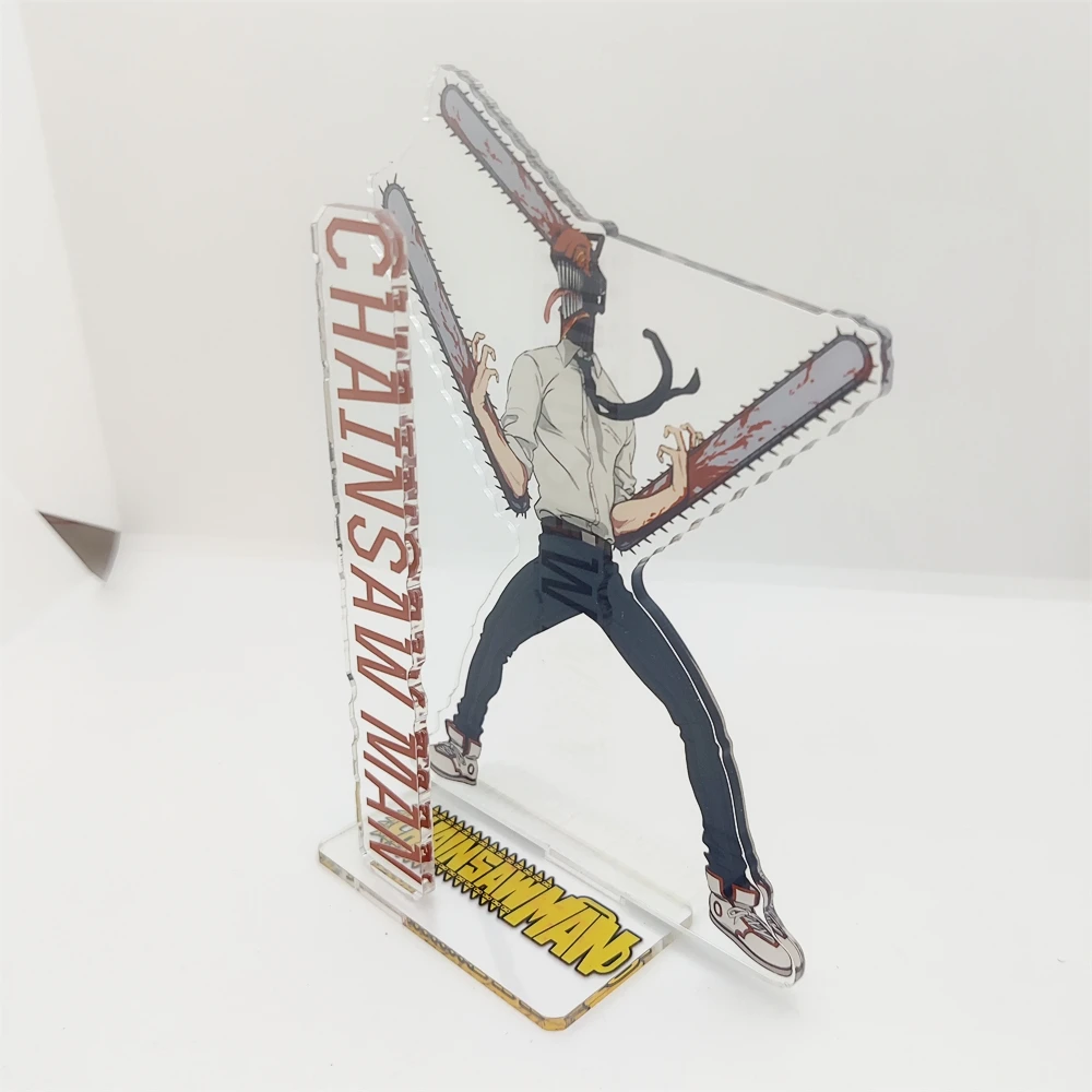 بالمنشار رجل لوحة زخارف مكتب Denji الدائمة Pochita نموذج جمع حلية الإكسسوارات ماكيما الاكريليك دمية هاياكاوا آكي هدية #3