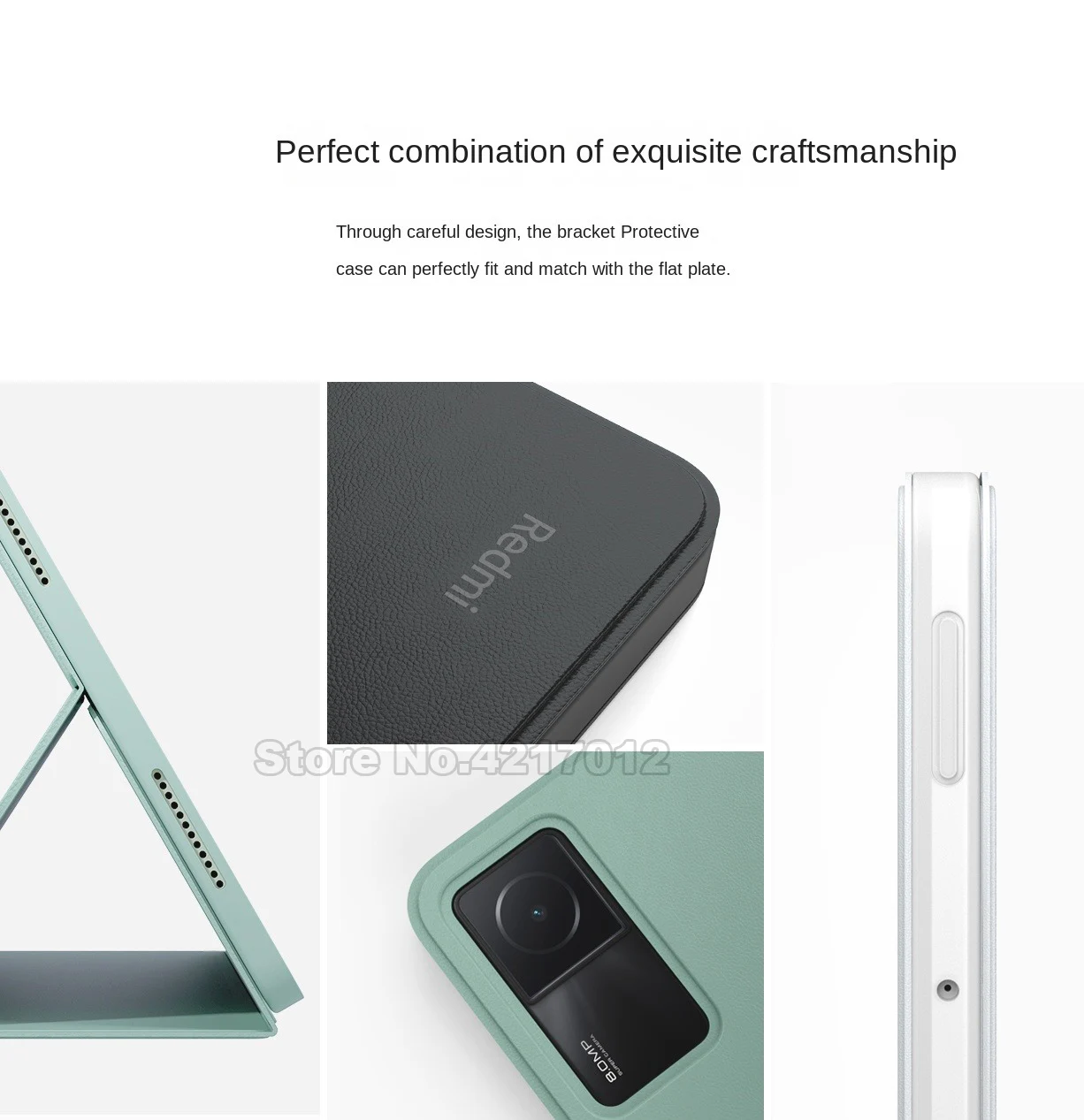 الأصلي شاومي Redmi الوسادة حافظة ذكية جلدية + المطاط الإطار فوليو الوجه حامل غطاء لوحي ل Redmi الوسادة 2022 حماية كاملة