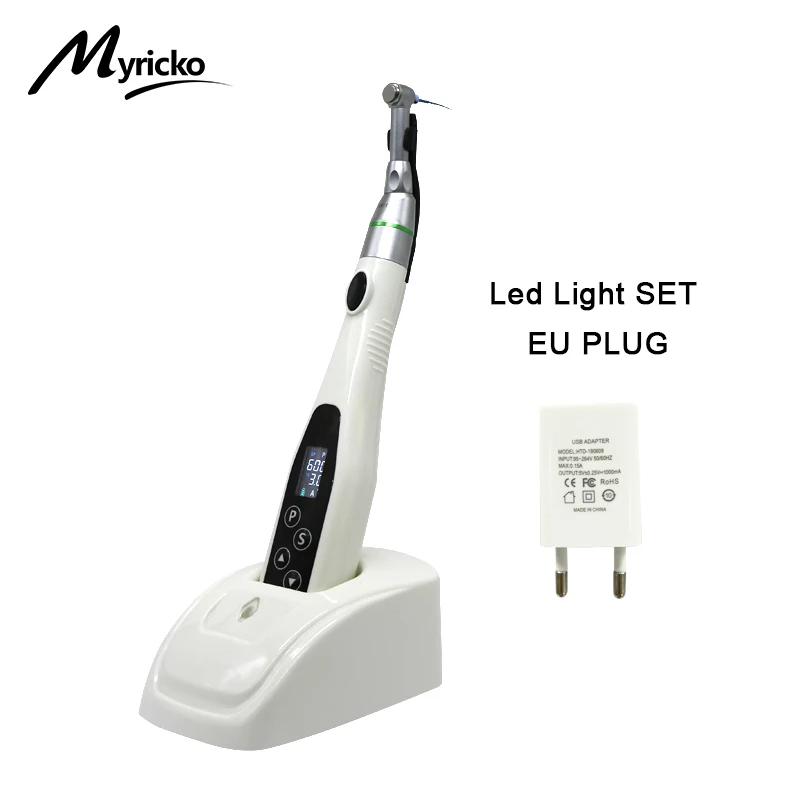 EndoMotor 16:1 Dental Reduction Equipment Wireless Endo mit LED-Licht Importiertes Motorwurzelkanalinstrument Zahnarztspitzen
