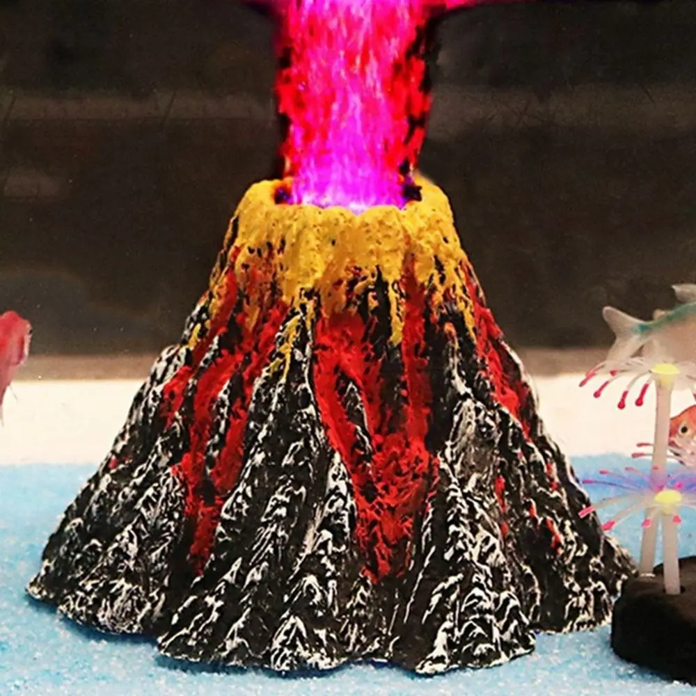 8.5*5.5cm Simulation Volcano Ornaments Creative Air Stone Micro-landscape High Quality Fish Tank Decor