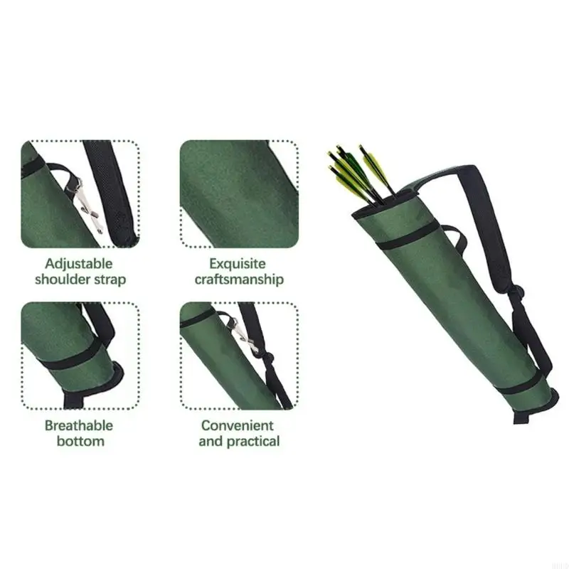 Crossbody Bögen Köcher Tasche Verstellbare Pfeile Rucksäcke Tasche Seite Hüfte Pfeile Tasche Für Outdoor Training Und Wettbewerb – Detail 10