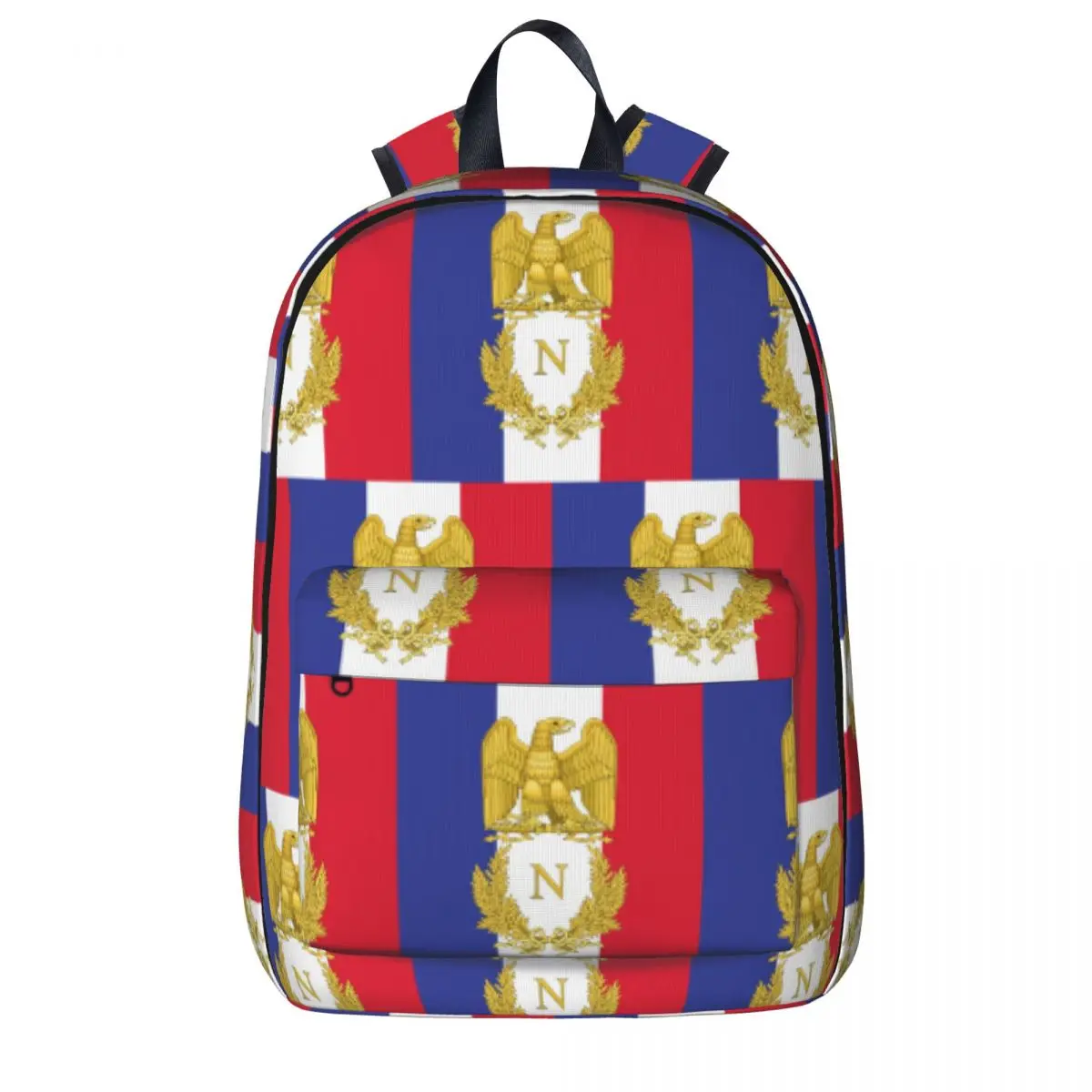 Napoleonic French Flag Of The Chasseurs A Cheval De La Garde Backpacks Book bag Shoulder Bag Travel Rucksack Children School Bag