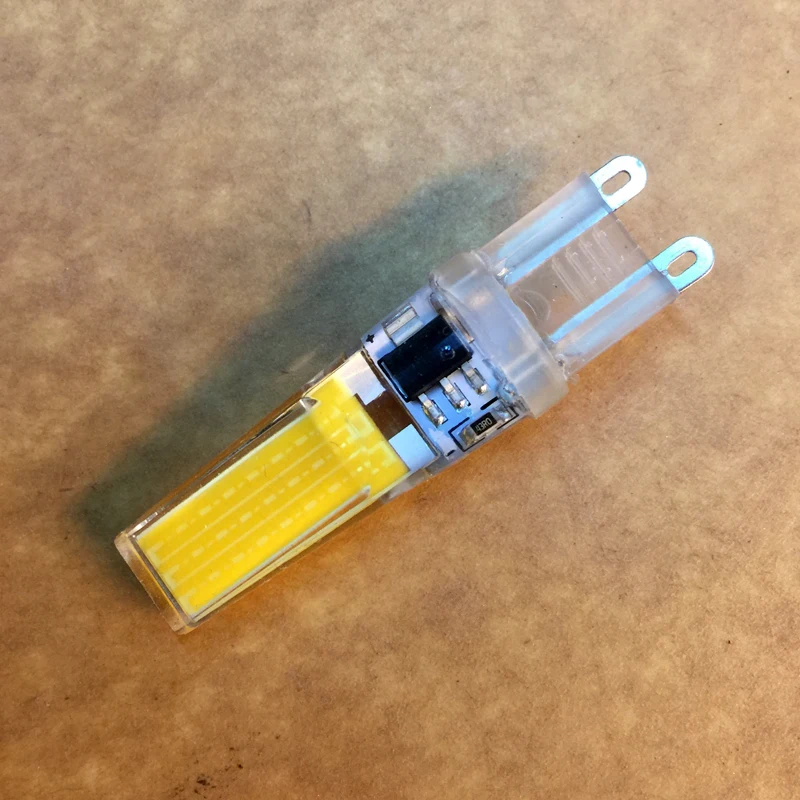 

9W COB 2508 LED Dimmable Bulb 220V Corn Lamp for Landscape and Architectural Lighting Cold White G4/G9/E14 Base