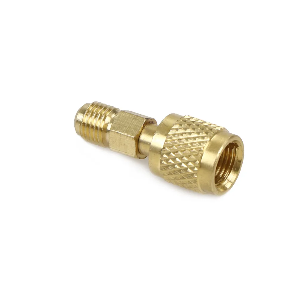 New R410 Brass Adapter 1/4" Male To 5/16" Female Charging Hose To Pump Air Conditioning Accessories R22 To R410a