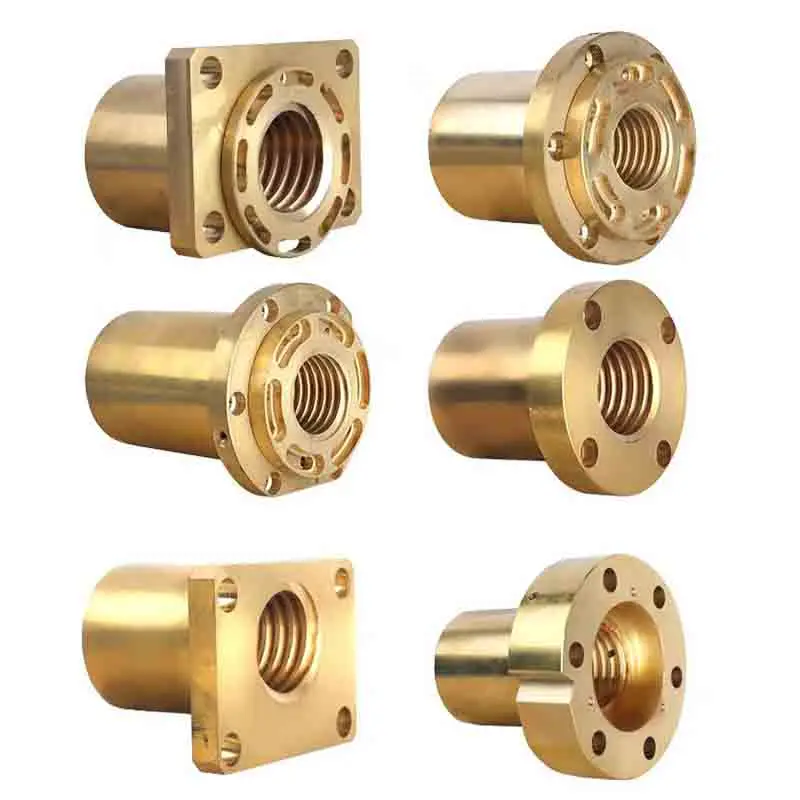 Customized High-Quality Brass Nut Cnc Cutting Processing OEM Production Service