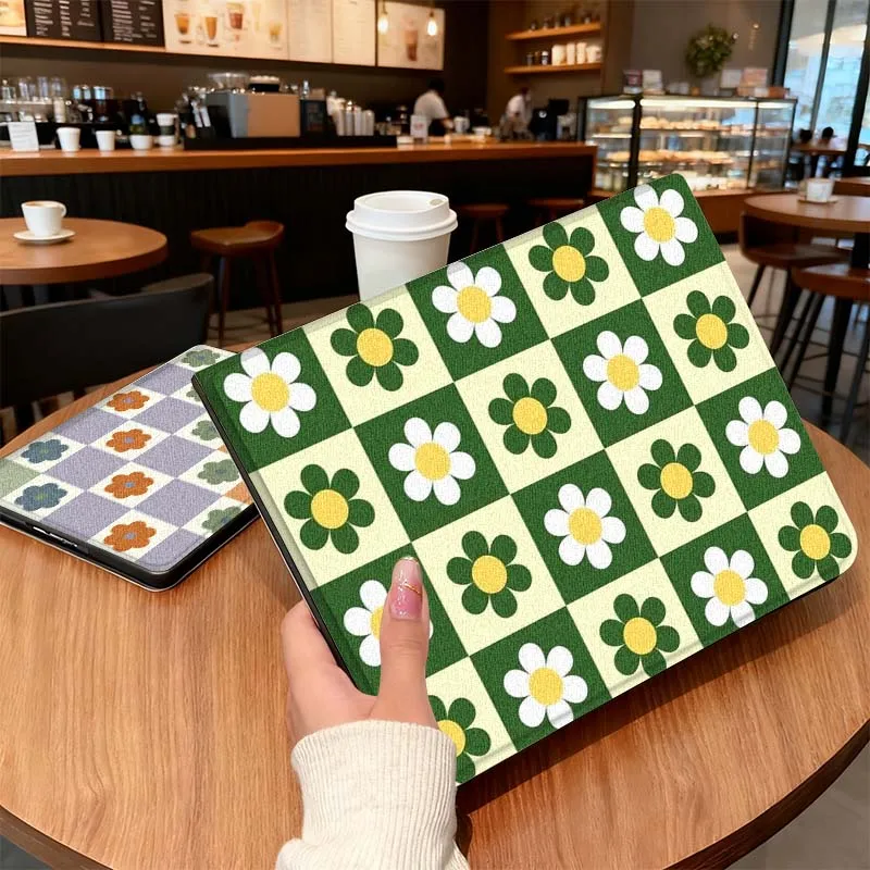 

Vintage Checkered Pattern For Honor Tab Tablet MagicPad 3 6 7 X8 V7 V8 8 9 X9 X8a X9a 10 Pro Inch 2020 2021 Tablet Case