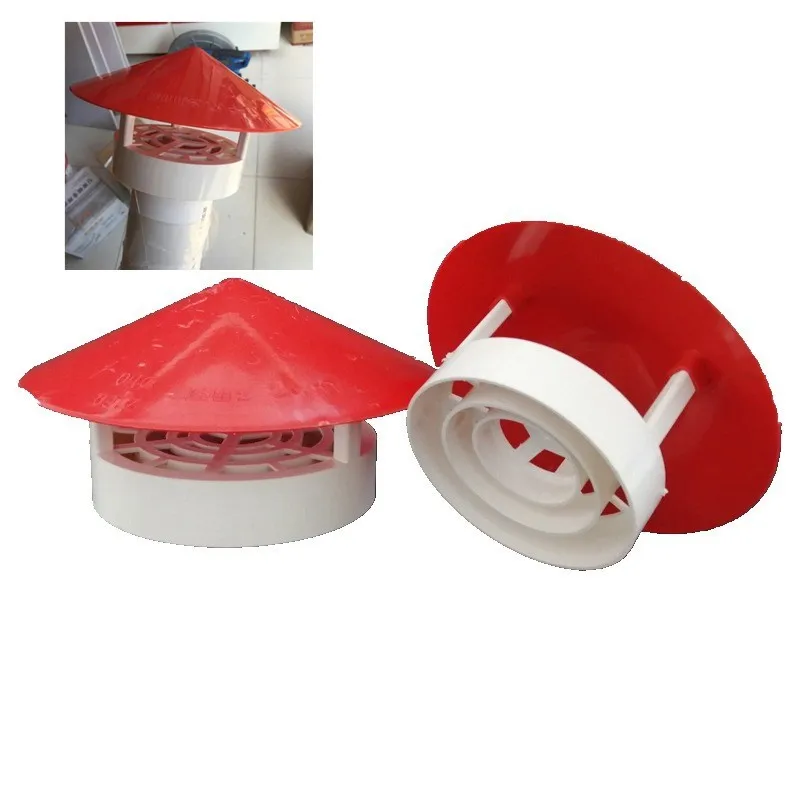 Rejilla de ventilación de techo de PVC, 75mm, 110mm, 160mm, cubierta de ventilación de conductos redondos, rejillas de salida, tapa de extremo de