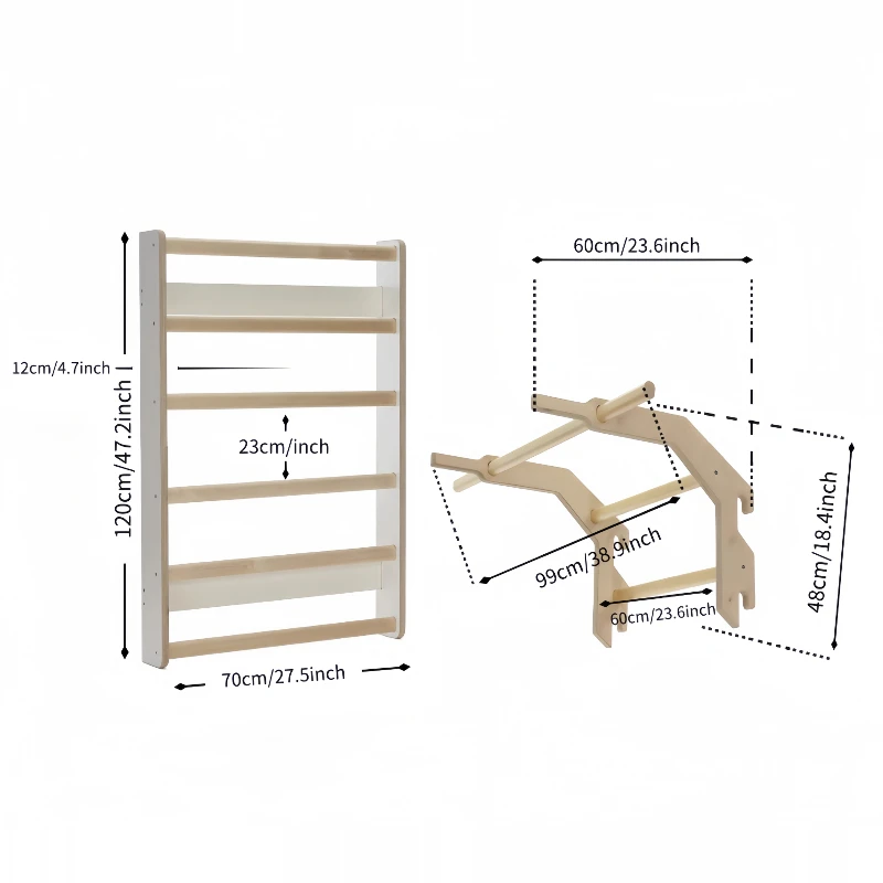 Stojak na żebra Trening domowy Stojak na żebra do podciągania Pozioma szelka Równoległa szelka Regulowana rozciągliwa joga z litego drewna