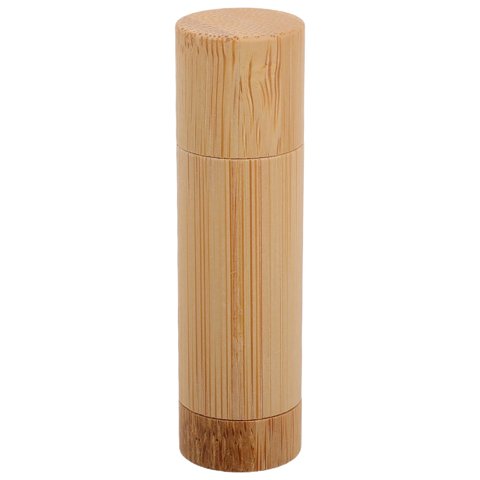 أنبوب أحمر شفاه من الخيزران قابل لإعادة الملء 5G حامل بلسم الشفاه الفارغ علبة حاوية خشبية منظم ملمع الشفاه بنفسك #5