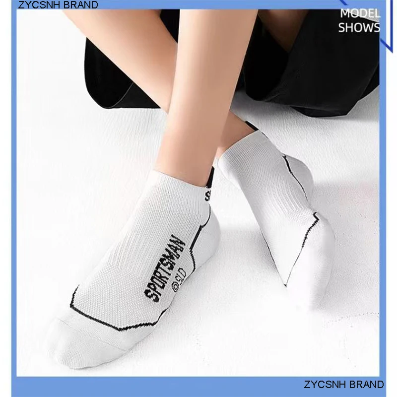 10 Paar hochwertige Socken Herren Sommer Mann kurze Socken atmungsaktive Söckchen Baumwolle Sportsocken schwarz dünn geschnittene Run Herrensocken – Detail 10